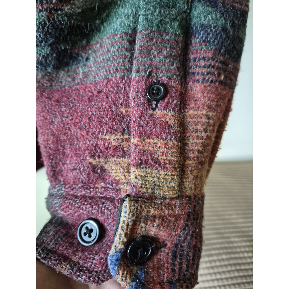 Territory Ahead Men's L Multi Color Aztec Navajo Western Blanket Jacket Wool - Picture 4 of 5